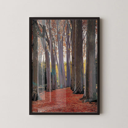 Estampe de Santiago Rusiñol : Avenue de Platanes, Art espagnol