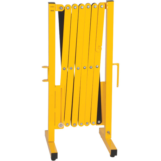 Barrière extensible, 94 cm H x 3,35 m L, Noir/Jaune