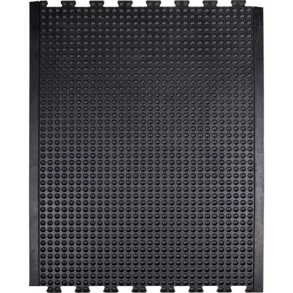 Anti-Fatigue Dome Matting, Bubbled, 3' x 4' x 1/2", Black, Rubber