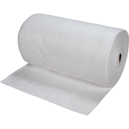Rouleaux absorbants collés de qualité supérieure, poids lourd, 45,7 m L x 76,2 cm l, capacité d'absorption de 189 l.