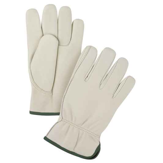 Gants de conduite Premium, taille M, paume en cuir de bovin pleine fleur