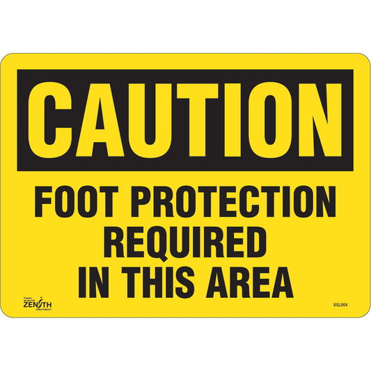 "Protection des pieds obligatoire" Panneau