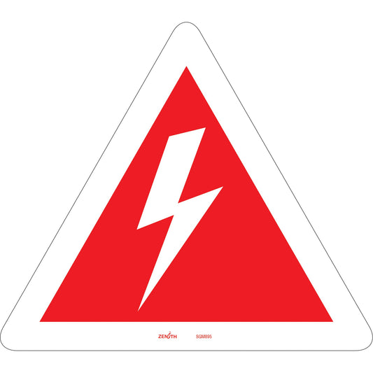 Signal de sécurité Haute Tension conforme à la norme CSA, 12" x 12", Vinyle, Pictogramme