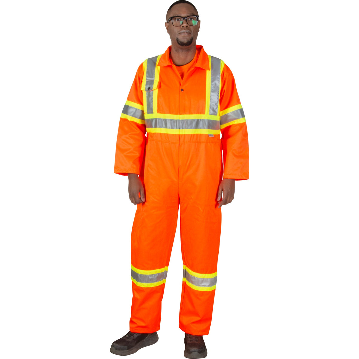 Combinaison de sécurité non doublée, taille M, orange haute visibilité