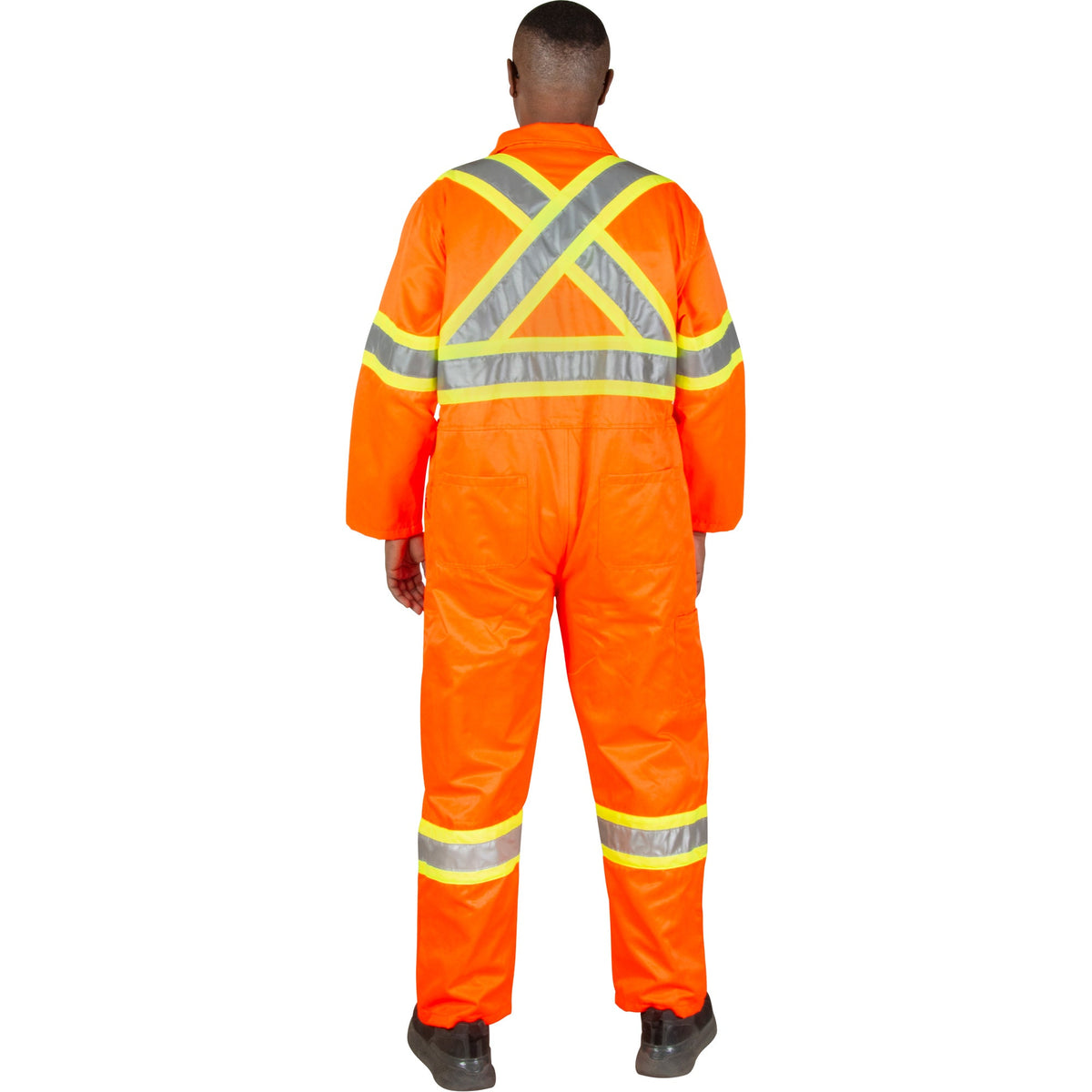Combinaison de sécurité non doublée, petite taille, orange haute visibilité