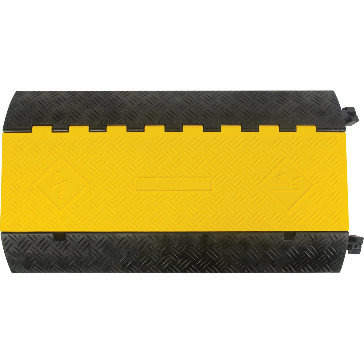 Polyurethane Cable Protector, 3 Channels, 35.43" L x 19.69" W x 3" H