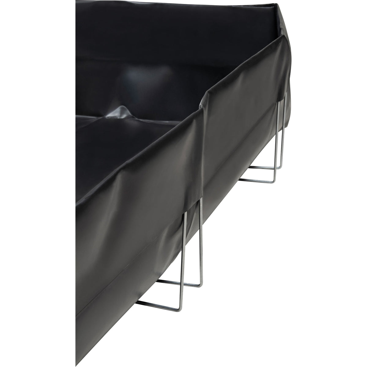 Wire Bracket Berm, 268 US gal. Capacity, 6' W x 8' L x 12" H, L-Bracket