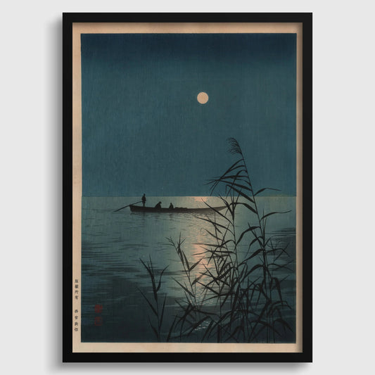 Shoda Koho Moonlit Sea Giclee Print: Vintage Japanese Ukiyo-e Art