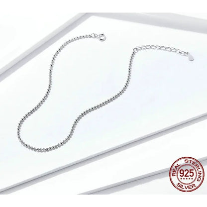 The Essential 925 Sterling Silver Charm Anklet