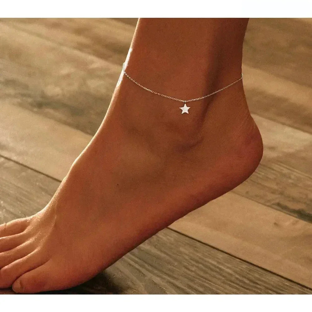 La Cheville Étoile Céleste en Argent Sterling 925