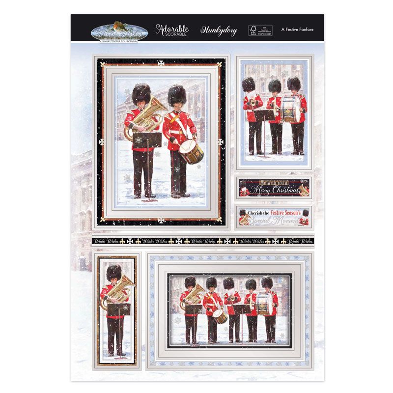 Un set de toppers de luxe "Fanfare festive"