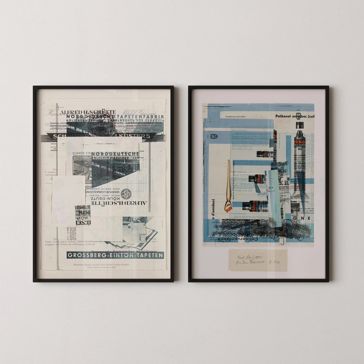 Affiches Kurt Schwitters : Impressions d'art du Bauhaus dadaïste