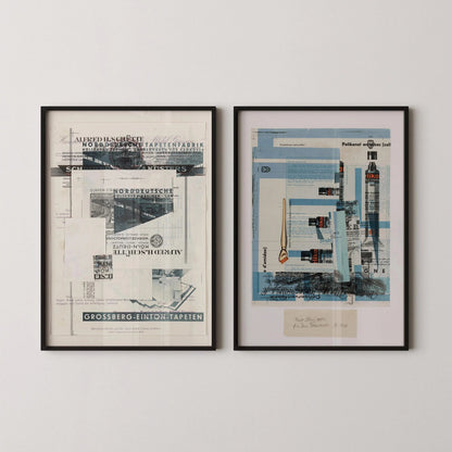 Affiches Kurt Schwitters : Impressions d'art du Bauhaus dadaïste