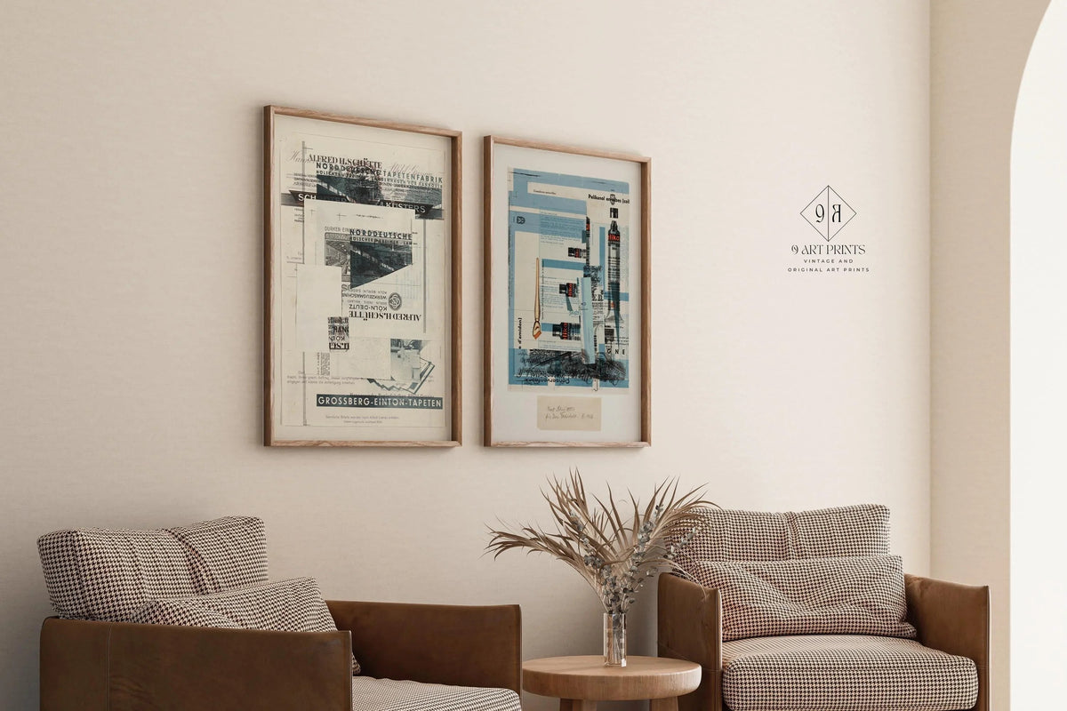 Affiches Kurt Schwitters : Impressions d'art du Bauhaus dadaïste