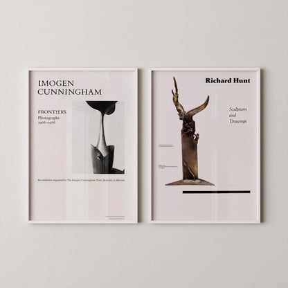 Affiches Imogen Cunningham & Richard Hunt : Impressions d'Art Minimalistes