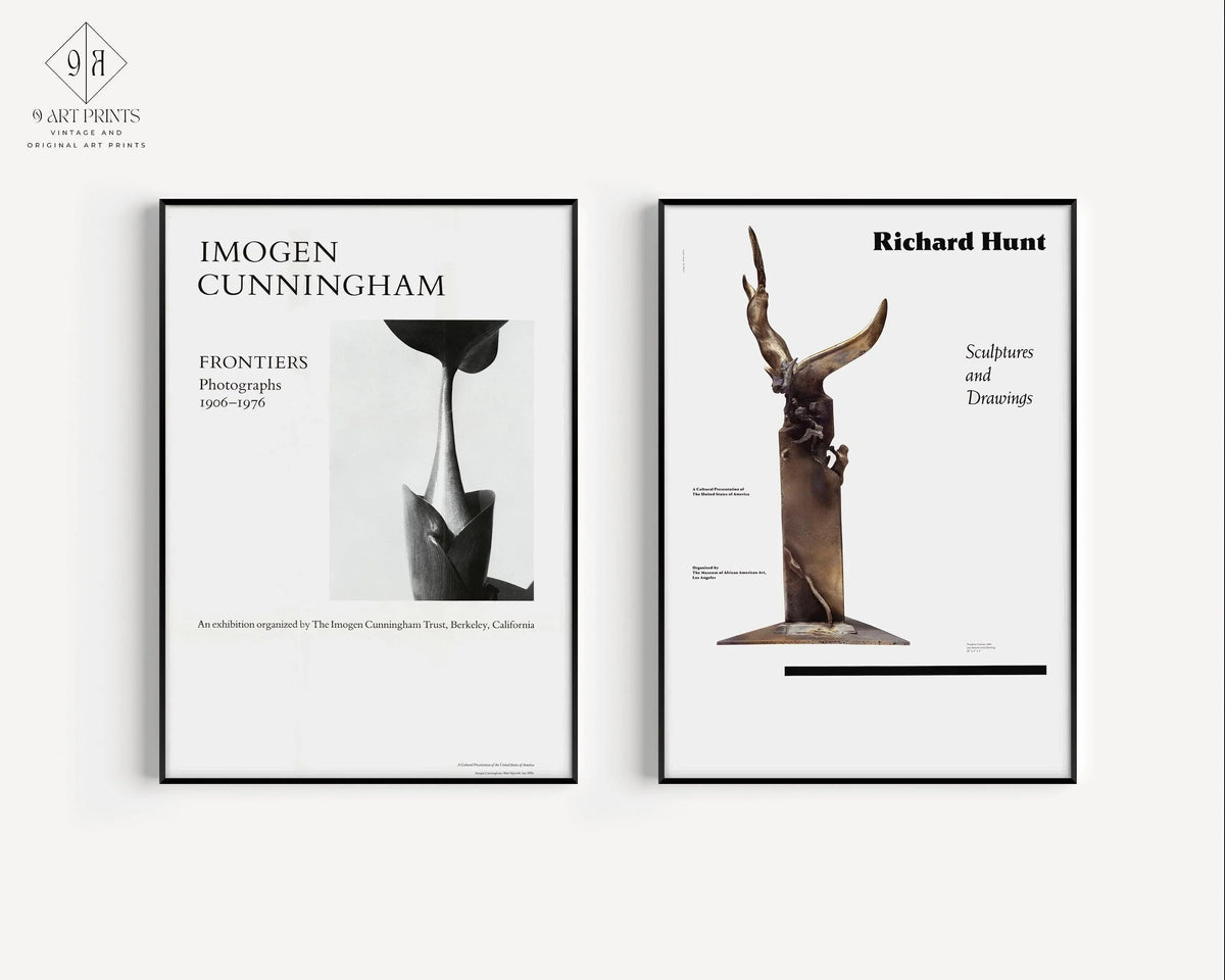 Affiches Imogen Cunningham & Richard Hunt : Impressions d'Art Minimalistes