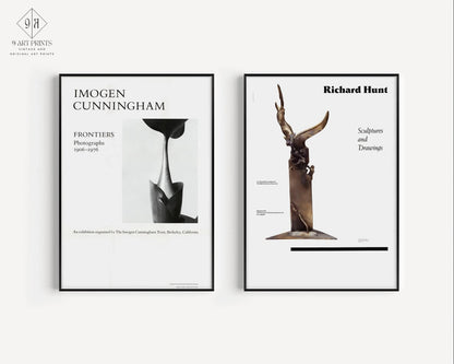 Affiches Imogen Cunningham & Richard Hunt : Impressions d'Art Minimalistes
