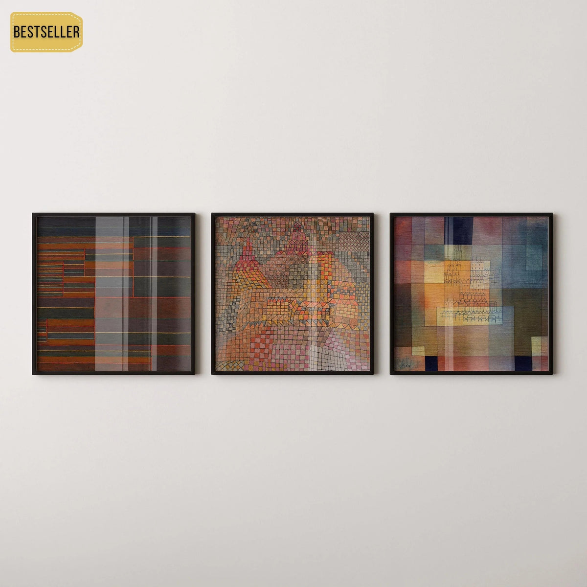 Paul Klee Trio: Fine Art Giclee Prints on Hahnemuhle Paper