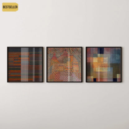 Paul Klee Trio: Fine Art Giclee Prints on Hahnemuhle Paper