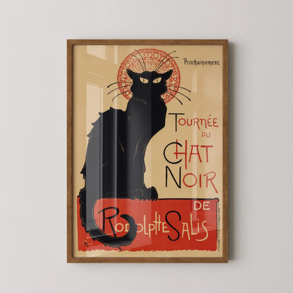 Steinlen Chat Noir - Affiche du Chat Noir (disponible encadrée à la main ou non encadrée)