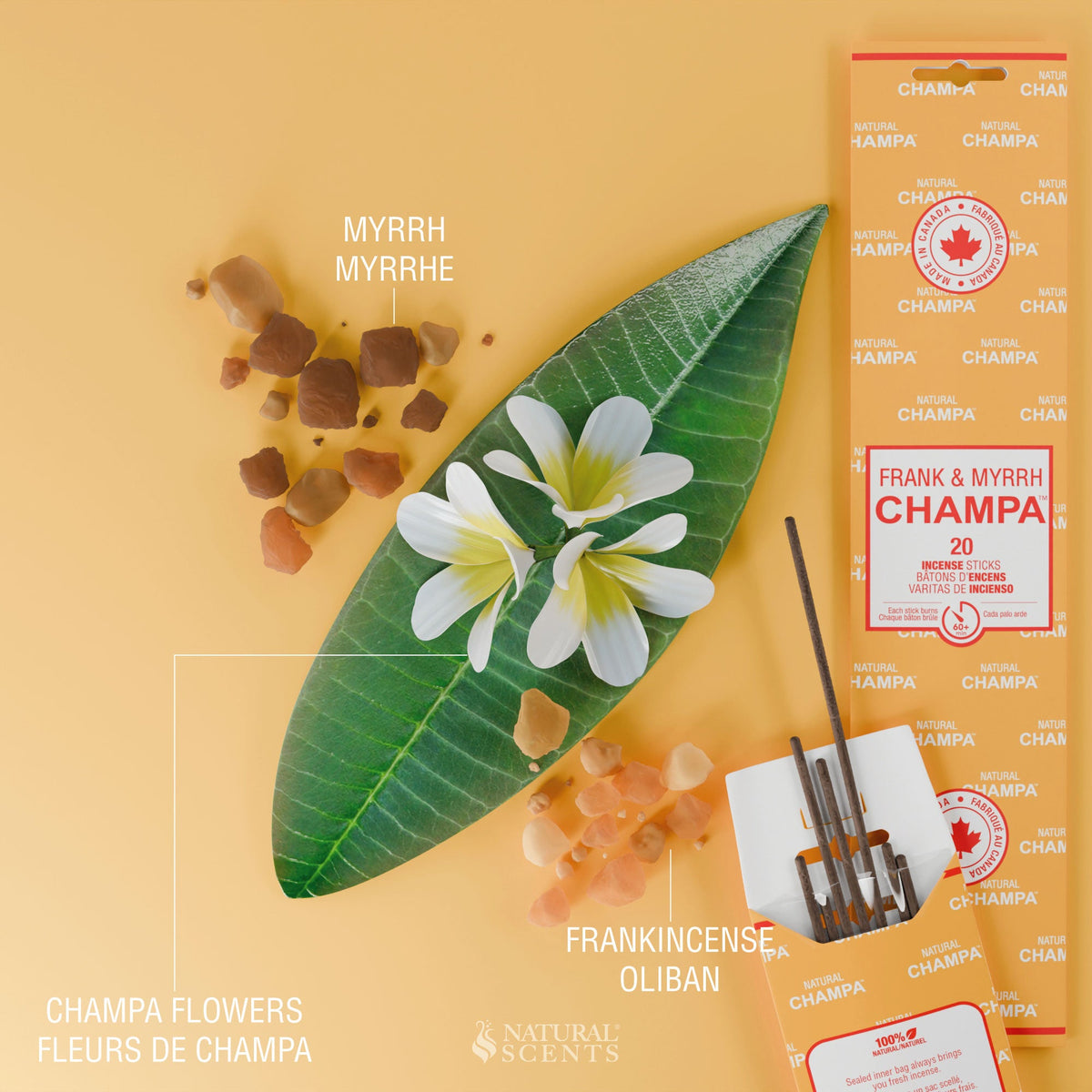 Frank & Myrrh Champa Incense Sticks