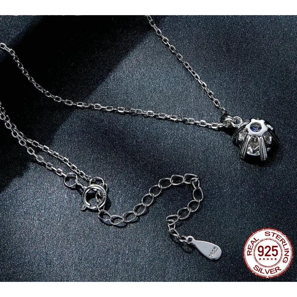 Superbe Collier Pendentif Moissanite 1 Carat | Argent Sterling 925 | Bijoux Fins de Mariage et de Mariée