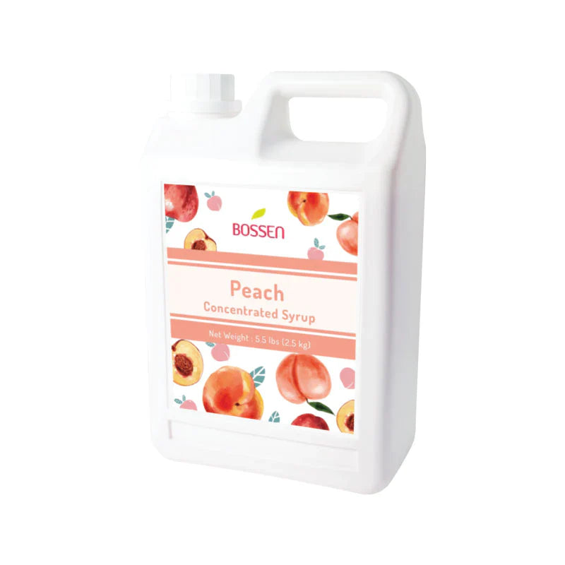 Pêche | Polyvalent | Sirop pour thé aux perles | Purée de fruits | Mélange pour smoothie/granité de fruits | Restauration Canada | Livraison gratuite au Canada pour les commandes de plus de 199 CAD