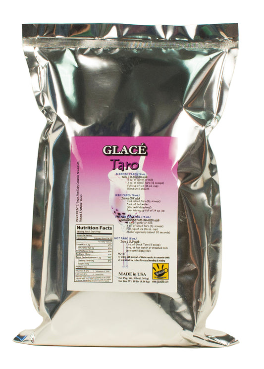 Taro 4 in 1 Mix for Bubble Tea, Smoothies, Lattes and Frappes, 3 lbs. Bag (Case 6 x 3 lbs. Bags)  - Multi-Use Powdered Beverage Mix - Ships Free Within Canada on Orders Above CAD $199