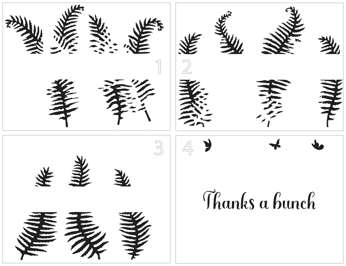 The Crafters Workshop Layered Fern Banner