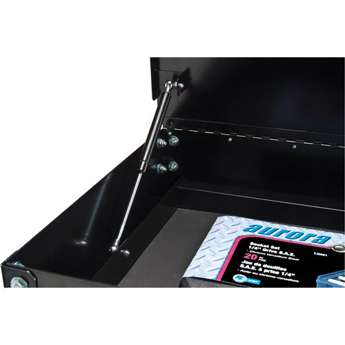Utility Cart, 4 Drawers, 18" L x 33" W x 39" H, Black