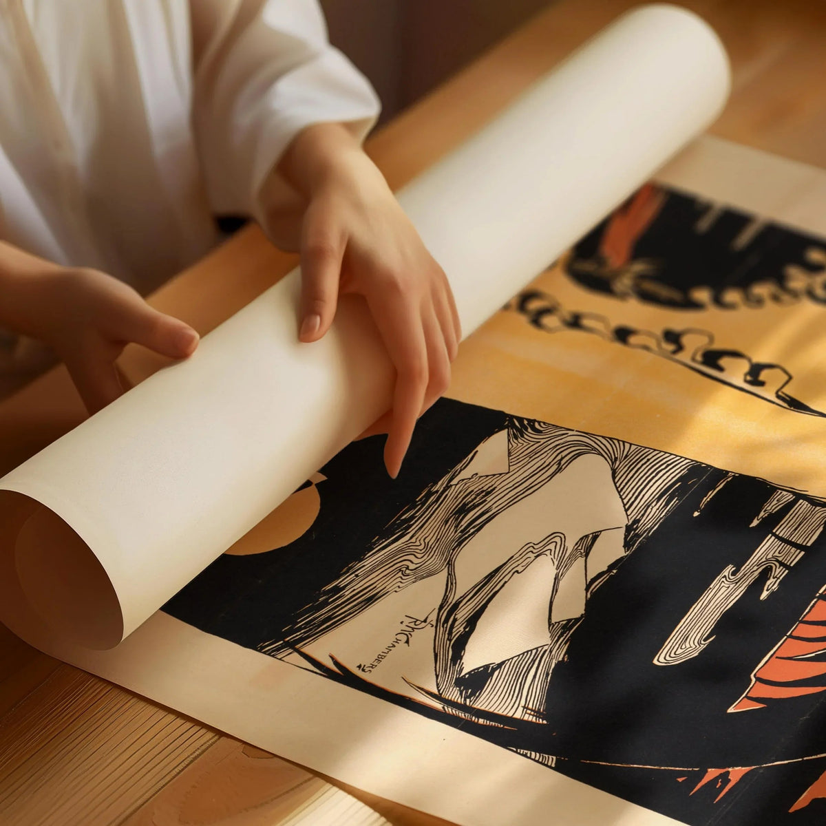 The King in Yellow Art Nouveau Print: Gothic Horror, Dark Academia
