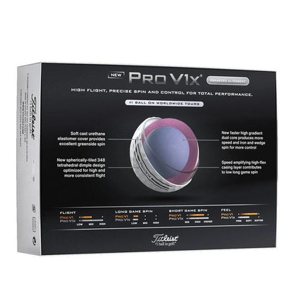 Balles de golf Titleist Pro V1x 2025 à Alignement Amélioré