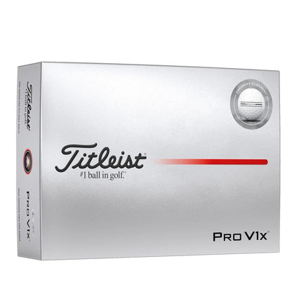Balles de golf Titleist Pro V1x 2025 à Alignement Amélioré