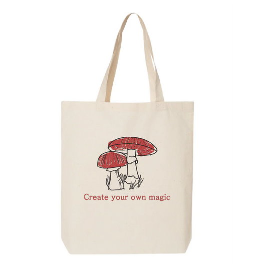 Sac fourre-tout Champignons brodé