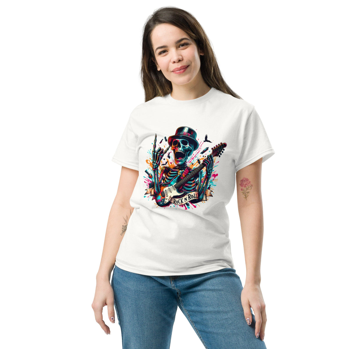 Skelton Rock n Roll Unisex Classic Tee
