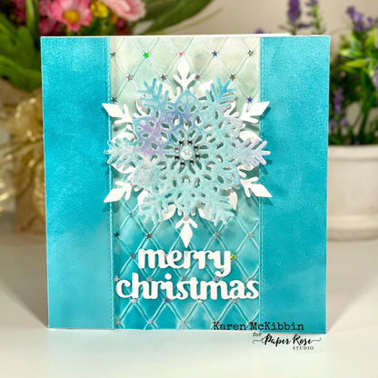 Flocon de Noël 2 matrices de découpe 32433