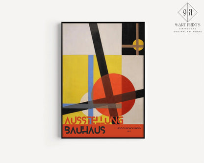 Vintage Bauhaus Exhibition Poster: L√°szl√≥ Moholy-Nagy Giclee Print