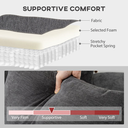 Sectionnel réversible Wilshere avec méridienne modulable - Gris
