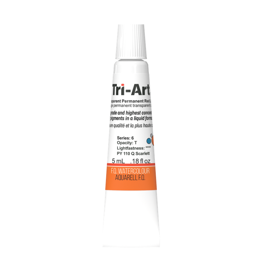 Tri-Art Water Colours - Transparent Permanent Red Light