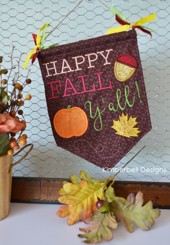 Kimberbell Pennants & Banners: Happy Fall Y’All