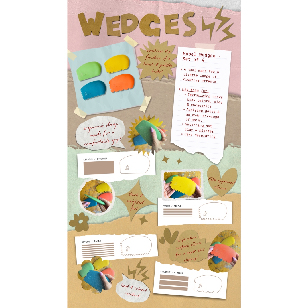 Nobel Wedges - Set of 4
