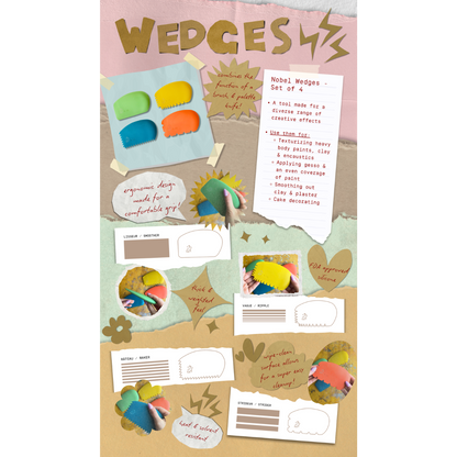 Nobel Wedges - Set of 4
