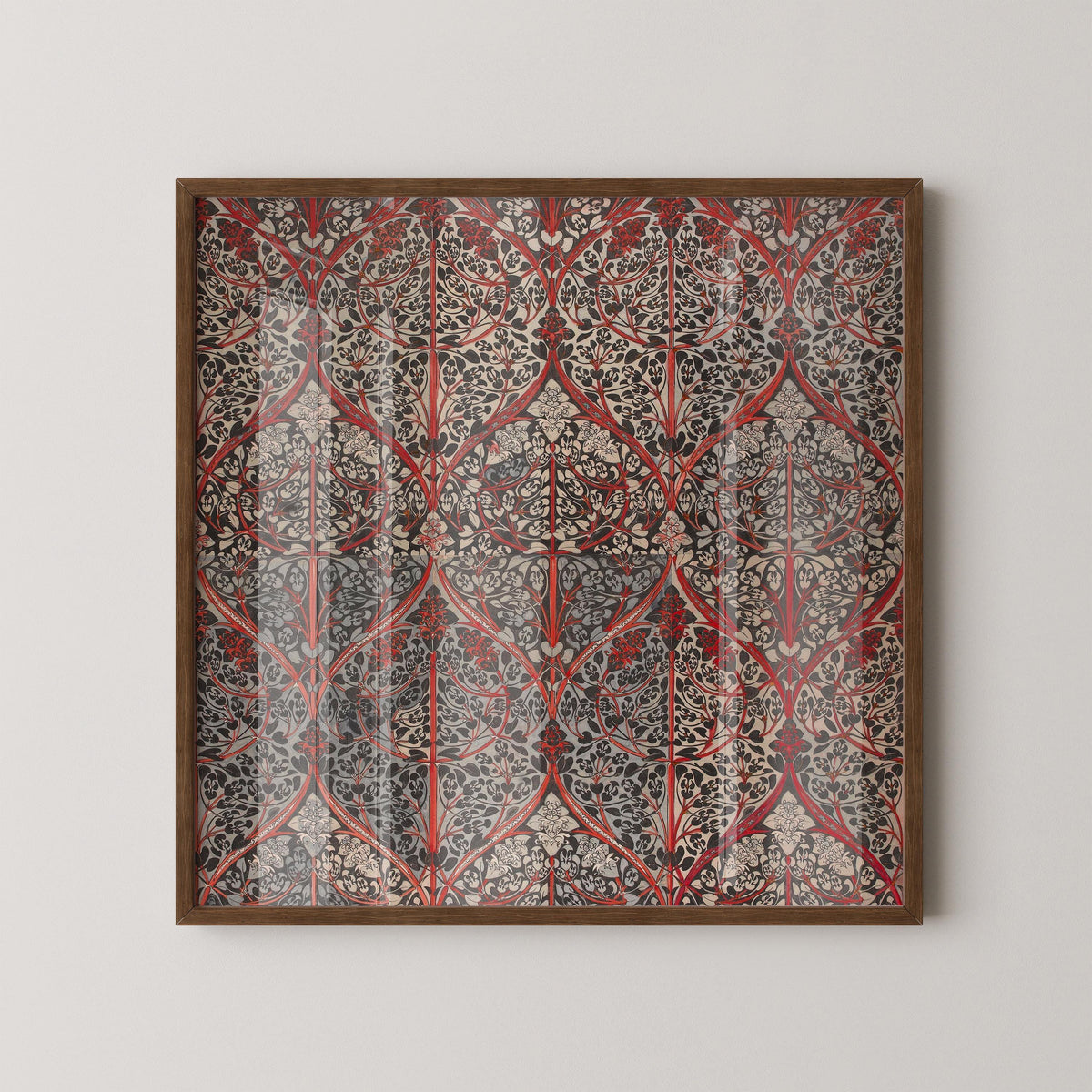 Impression botanique vintage : Art Giclée motif fève (option encadrée)