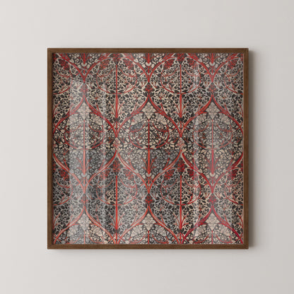 Impression botanique vintage : Art Giclée motif fève (option encadrée)