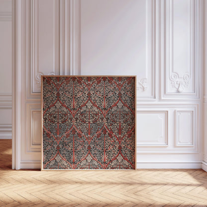 Impression botanique vintage : Art Giclée motif fève (option encadrée)