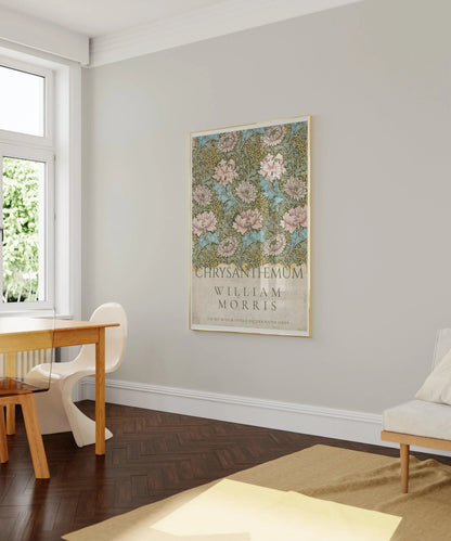 William Morris Chrysanthemum Print: Vintage Botanical Art Giclee