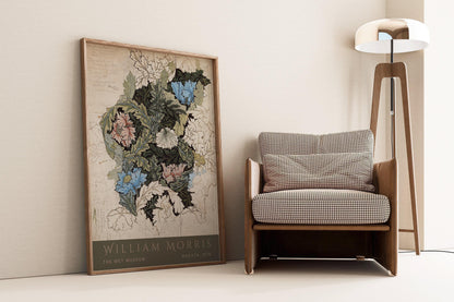 Affiche Murale William Morris Couronne : Art Botanique Vintage