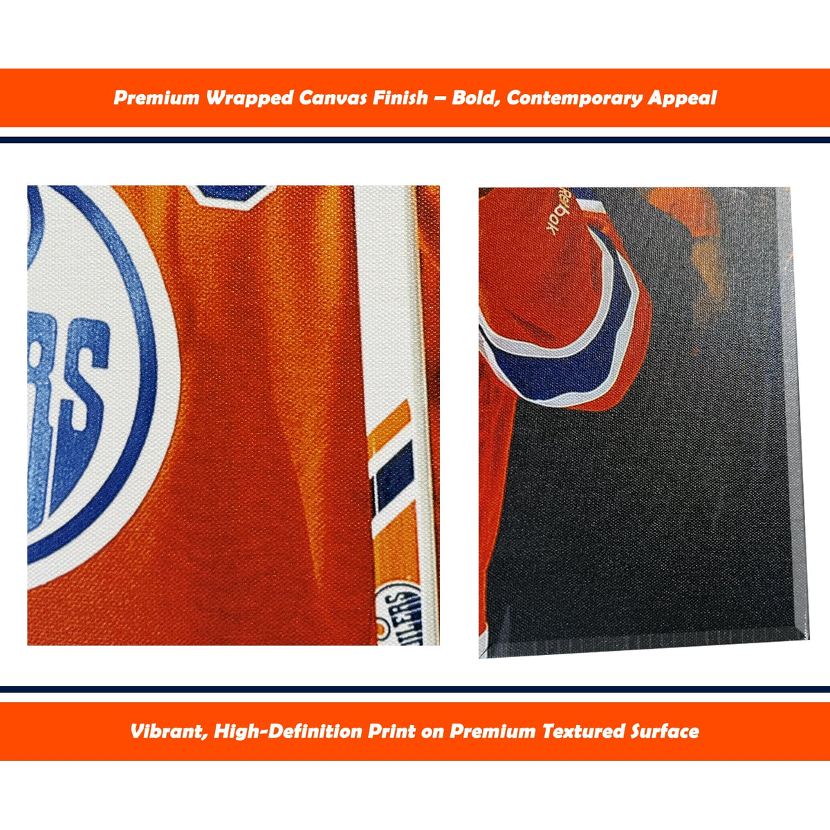 Connor McDavid and Leon Draisaitl Edmonton NHL Display (16x20)