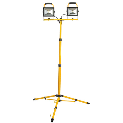 Twin-Head Work Light, LED, 40 W, 4800 Lumens, Aluminum Housing