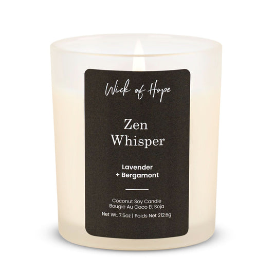 Bougie Zen Whisper | Lavande + Bergamote